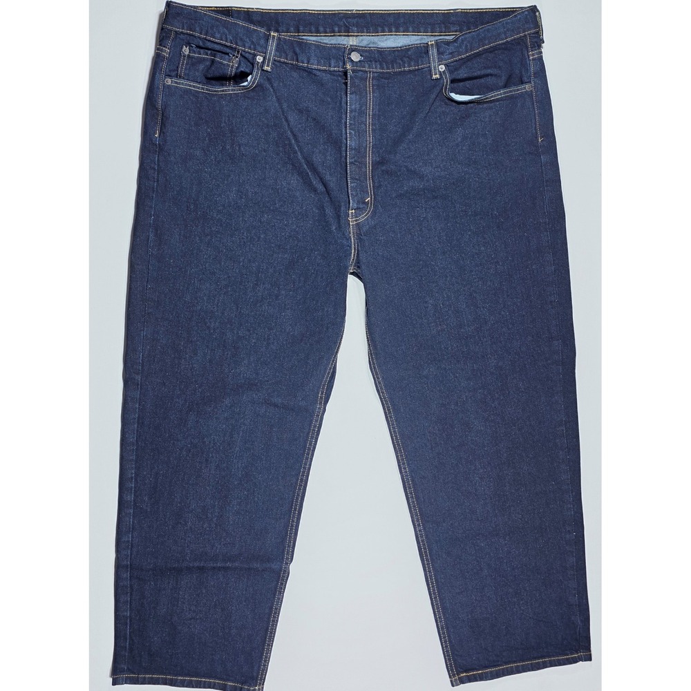 Levis 550 Relaxed Fit Jeans Men's 48x30 Dark Wash Indigo Blue Denim